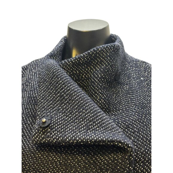 NWT Loft Black Cropped Double-Breasted Jacket L - Picture 7 of 9